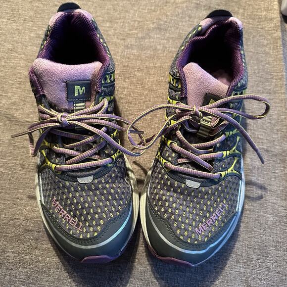 Merrell Mix Master Move Glide Trail Running Shoes Womens SZ 7 Granite Purple - Picture 1 of 7